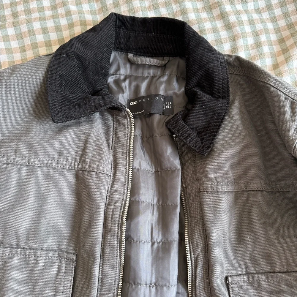 ASOS Gray Utility Jacket - Picture 3 of 4